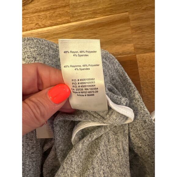 WIlfred Free Lounge Gym Shorts Gray w White Trim Womens XXS - Picture 5 of 5